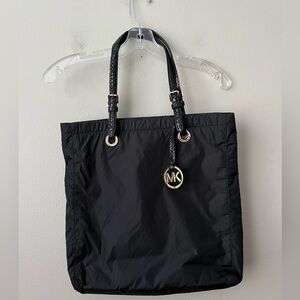 Michael Kors Black Fabric Tote Bag